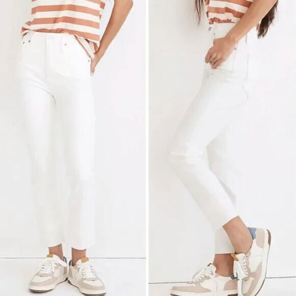 NEW‎ Madewell The Curvy Perfect Vintage Jean tile white, 33 - Picture 1 of 16